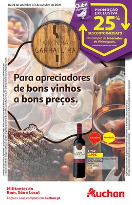 Promoções de Supermercados em Braga | Folheto Vinhos de Auchan | 21/09/2023 - 03/10/2023