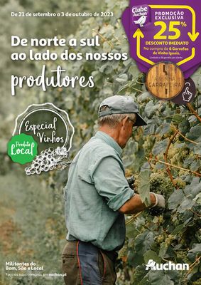 Catálogo Auchan em Barcelos | Folheto Destaque Produtores Locais - Vinhos | 21/09/2023 - 03/10/2023
