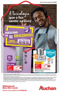 Promoções de Supermercados em Braga | A tecnologia que o faz sentir-se livre de Auchan | 04/10/2023 - 17/10/2023