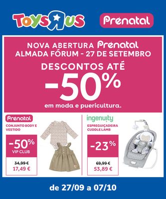Promoções de Brinquedos e Crianças | Abertura Almada de Prénatal | 27/09/2023 - 07/10/2023