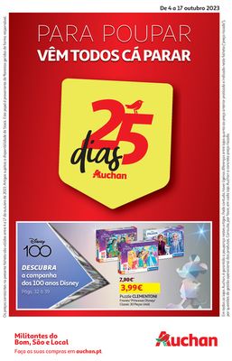Promoções de Supermercados em Vila Nova de Gaia | Para poupar vêm todos cá parar - 25 dias Auchan de Auchan | 04/10/2023 - 17/10/2023