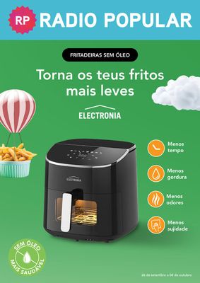 Promoções de Informática e Eletrónica em Lisboa | Torna os teus fritos mais leves de Radio Popular | 28/09/2023 - 08/10/2023