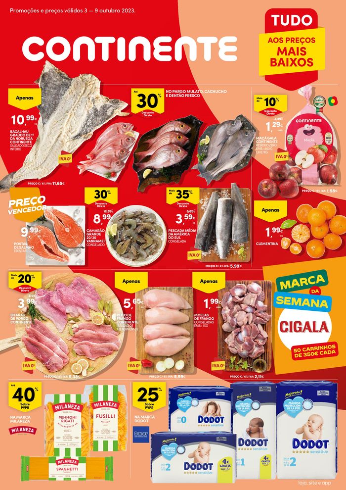 Catálogo Continente Bom dia em Amadora | Promoções e preços válidos 3 — 9 outubro 2023. | 03/10/2023 - 09/10/2023
