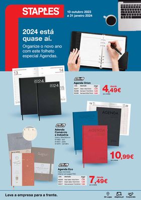 Catálogo Staples em Coimbra | Folheto Agendas | 10/10/2023 - 31/01/2024