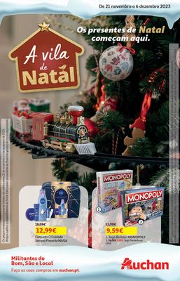 Promoções de Supermercados |  A vila de Natal  de Auchan | 21/11/2023 - 06/12/2023