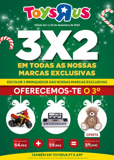 Promoções de Brinquedos e Crianças em Coimbra |  3x2 em todas as nossas marcas exclusivas de Toys R Us | 01/12/2023 - 24/12/2023