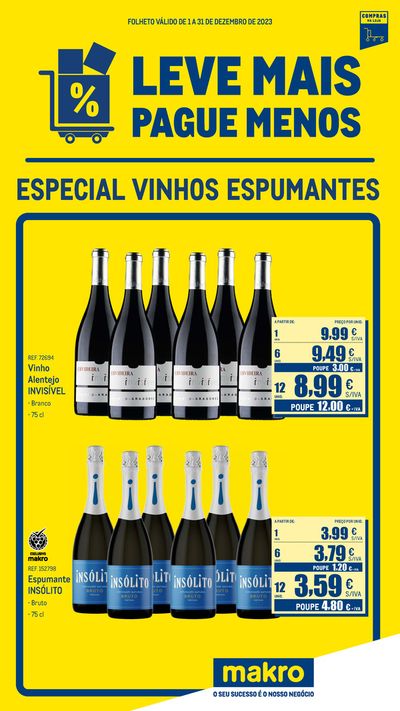 Catálogo Makro em Porto | Especial Leve Mais Pague Menos Vinhos e Espumantes | 01/12/2023 - 31/12/2023