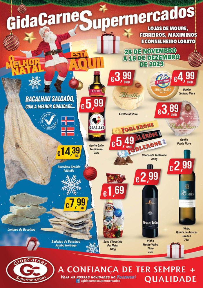 Catálogo GidaCarnes Supermercados | Folheto GidaCarnes Supermercados | 01/12/2023 - 18/12/2023
