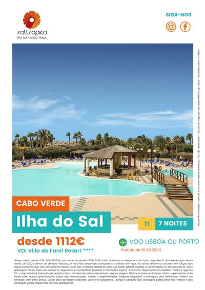 Catálogo Soltrópico em Cascais | VOI Villa do Farol Resort  | 04/12/2023 - 01/06/2024