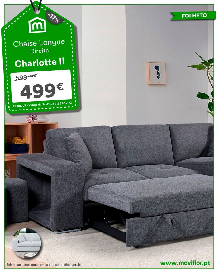 Catálogo Moviflor em Aveiro | Chaise Longue | 06/12/2023 - 24/12/2023