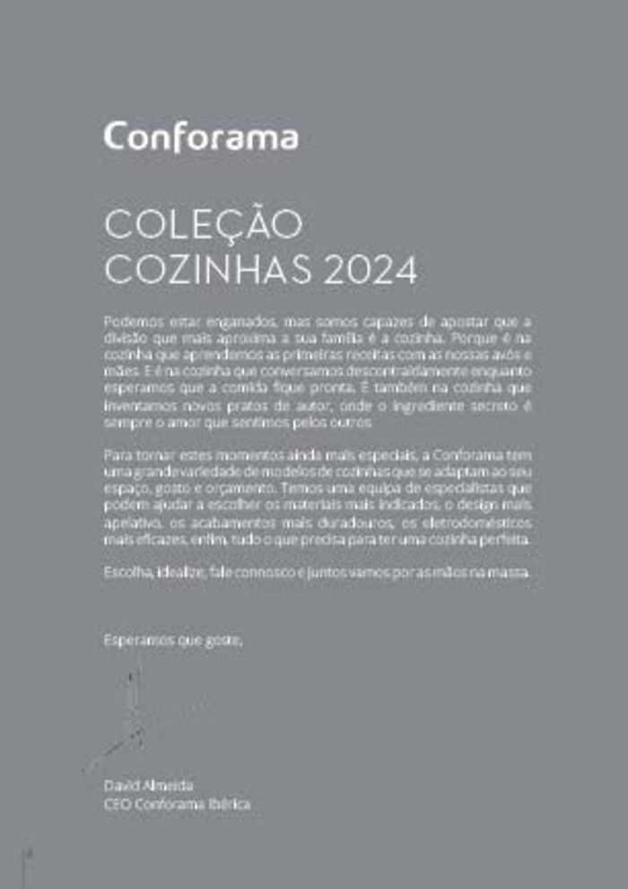 Catálogo Conforama | Revista De Cozinhas 2024 | 22/01/2024 - 31/12/2024