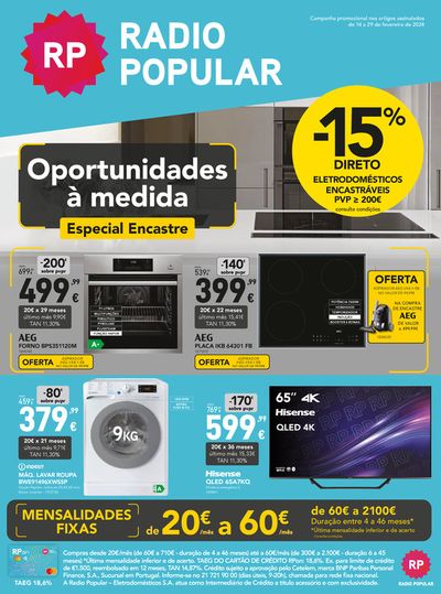Promoções de Informática e Eletrónica em Amadora | Oportunidades à medida - Especial Encastre de Radio Popular | 14/02/2024 - 29/02/2024