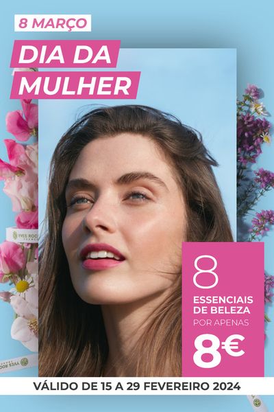 Promoções de Cosmética e Beleza em Lisboa | Dia da Mulher de Yves Rocher | 15/02/2024 - 29/02/2024