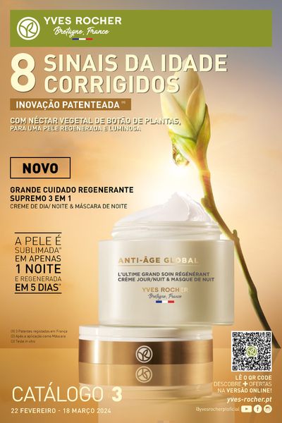 Promoções de Cosmética e Beleza em Coimbra | Inovação patenteada  de Yves Rocher | 22/02/2024 - 18/03/2024