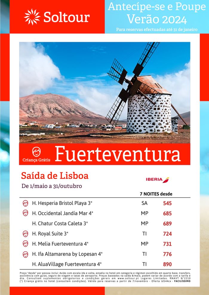 Catálogo Soltour | Fuerteventura verão 2024 | 01/05/2024 - 31/10/2024