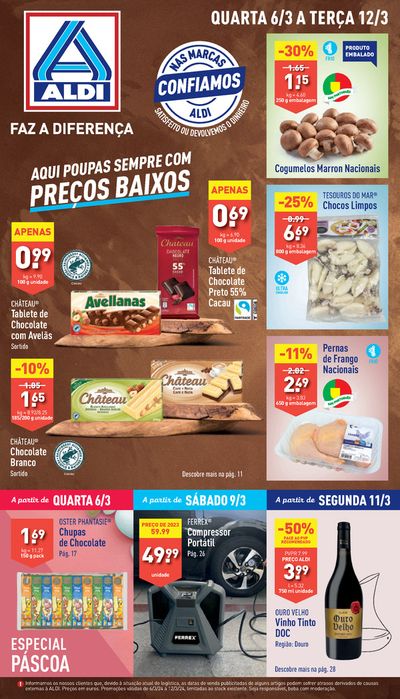 Promoções de Supermercados em Alcochete | Aqui poupas sempre com Preços Baixos de Aldi | 06/03/2024 - 12/03/2024