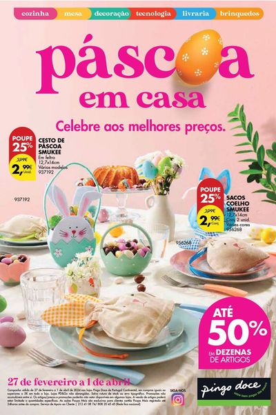 Promoções de Supermercados em Pinhel | Páscoa de casa de Pingo Doce | 04/03/2024 - 01/04/2024