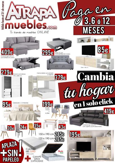 Promoções de Casa e Decoração em Tondela | Promociones Atrapamuebles de Atrapamuebles | 12/03/2024 - 31/03/2024