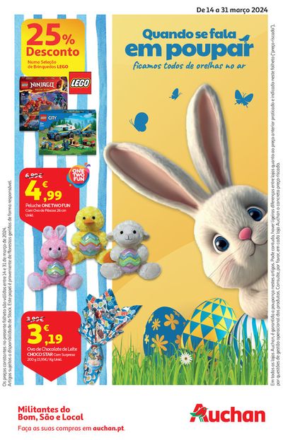 Promoções de Brinquedos e Crianças em Setúbal | Folheto Páscoa 2 de Auchan | 14/03/2024 - 31/03/2024