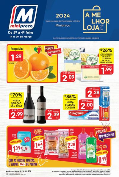 Promoções de Supermercados em Coimbra | Folheto Semanal  de Minipreço | 18/03/2024 - 20/03/2024