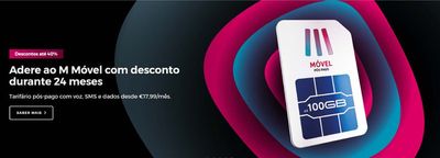 Promoções de Informática e Eletrónica em Covilhã | Descontos Até 40% de MEO | 18/03/2024 - 31/03/2024