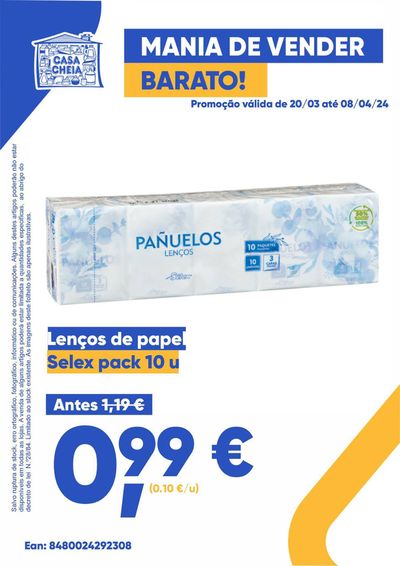 Promoções de Supermercados em Ponta Delgada | Lenços de papel de Casa Cheia | 21/03/2024 - 08/04/2024