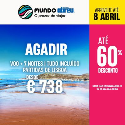 Promoções de Viagens em Lourinhã | Agadir de Abreu | 26/03/2024 - 08/04/2024