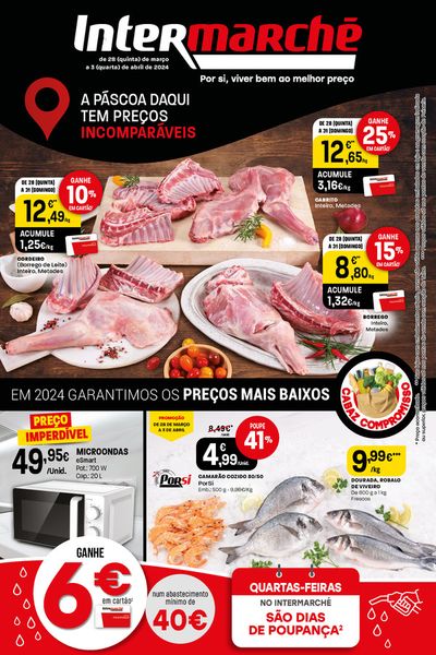 Promoções de Supermercados em Pinhel | Folheto Super e Contact de Intermarché | 28/03/2024 - 03/04/2024