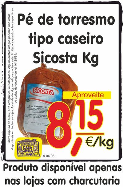 Promoções de Supermercados em Ribeira Grande (Açores) | Folheto Casa Cheia de Casa Cheia | 29/03/2024 - 03/04/2024