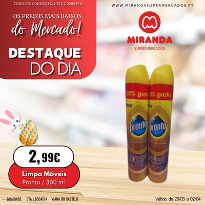 Catálogo Miranda Supermercados em Barcelos | Limpa móveis | 29/03/2024 - 02/04/2024