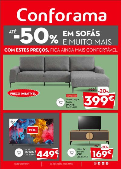 Catálogo Conforama em Porto | Até -50%  | 05/04/2024 - 01/05/2024