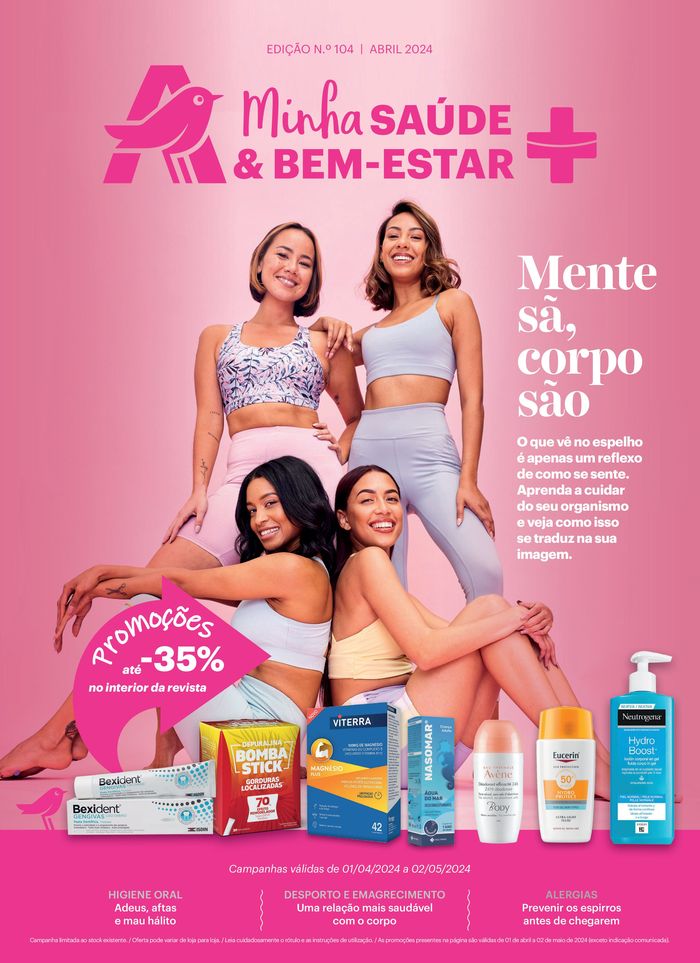 Catálogo Auchan em Vila Real | Minha Saúde & Bem-Estar  | 01/04/2024 - 02/05/2024
