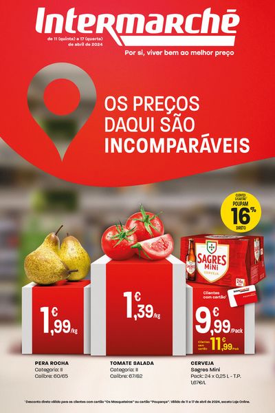Promoções de Supermercados em Almancil | Os preços daqui são incomparáveis de Intermarché | 11/04/2024 - 17/04/2024
