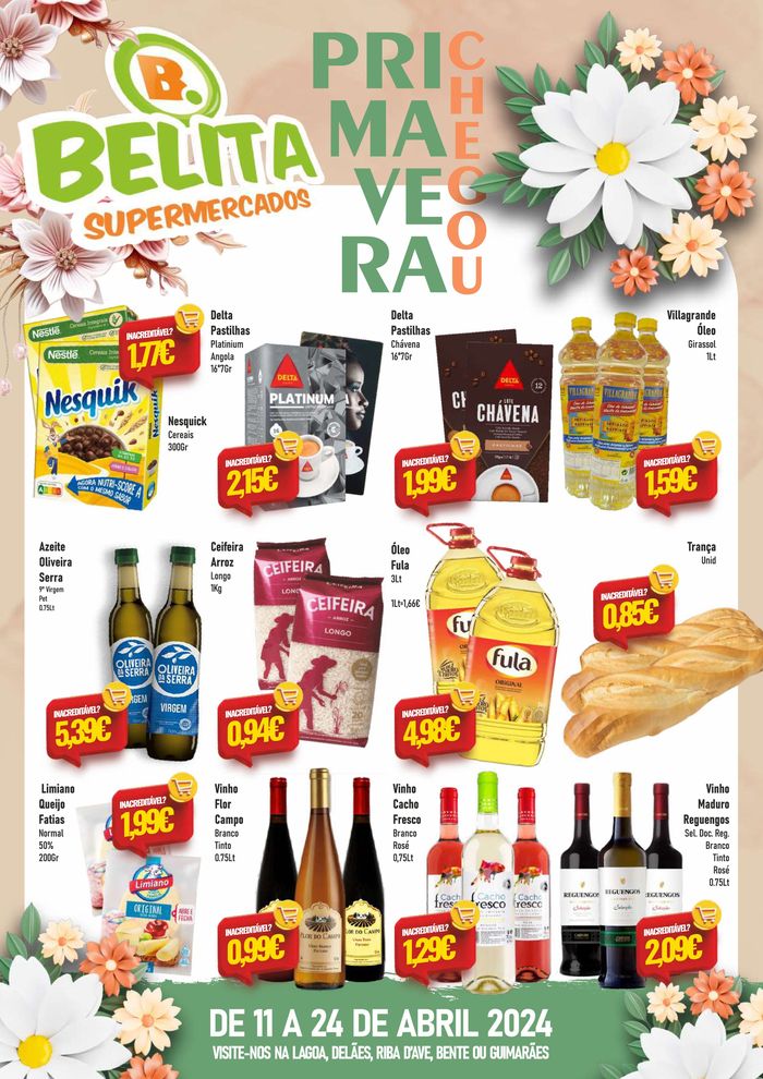 Catálogo Belita Supermercados em Delães | Folheto Belita Supermercados | 11/04/2024 - 24/04/2024
