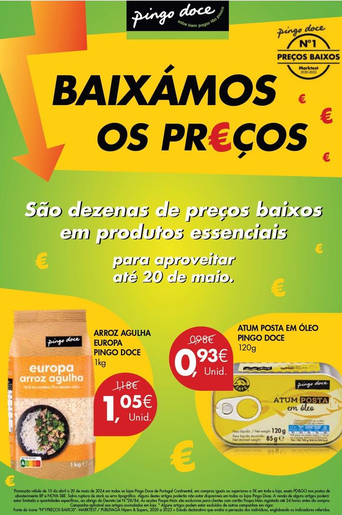 Catálogo Pingo Doce em Oeiras | Baixamos os preços | 11/04/2024 - 20/05/2024