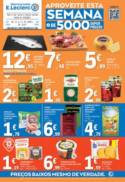 Promoções de Supermercados em Ourém | Folheto Semanal  de E.Leclerc | 11/04/2024 - 17/04/2024