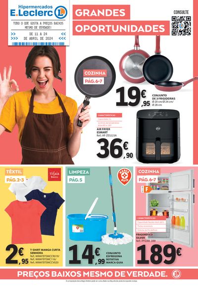 Promoções de Supermercados em Vila Nova de Gaia | Folheto Não Alimentar  de E.Leclerc | 11/04/2024 - 24/04/2024