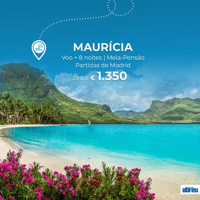 Promoções de Viagens em Alcabideche | Maurícia de Abreu | 01/07/2024 - 30/09/2024