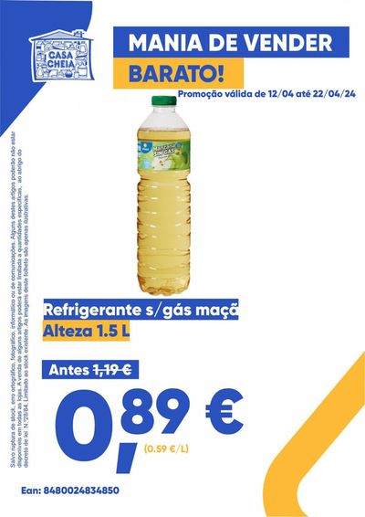 Catálogo Casa Cheia em Ribeira Grande (Açores) | Refrigerante gás maçã | 15/04/2024 - 22/04/2024