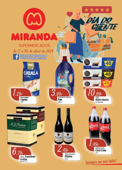 Catálogo Miranda Supermercados em Santa Leocádia de Briteiros | Folheto Miranda Supermercados | 18/04/2024 - 30/04/2024