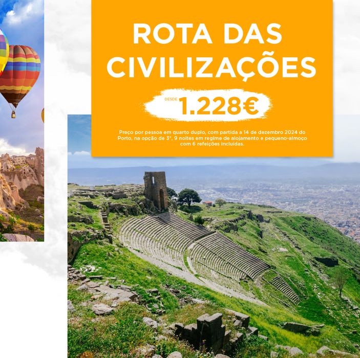 Catálogo Viajar tours em Porto | Rota das civilizações | 18/04/2024 - 14/12/2024