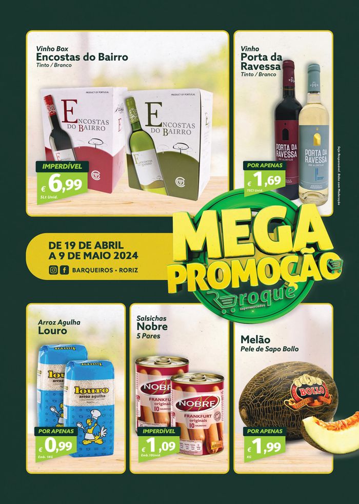 Catálogo Roque Supermercados | Folheto Roque Supermercados | 19/04/2024 - 09/05/2024