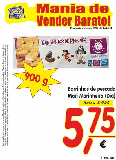 Promoções de Supermercados em Ribeira Grande (Açores) | Barrinhas de pescada de Casa Cheia | 19/04/2024 - 24/04/2024
