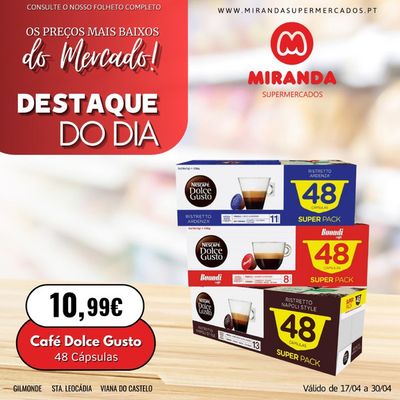 Catálogo Miranda Supermercados em Gilmonde | Cafe Dolce Gusto | 19/04/2024 - 30/04/2024