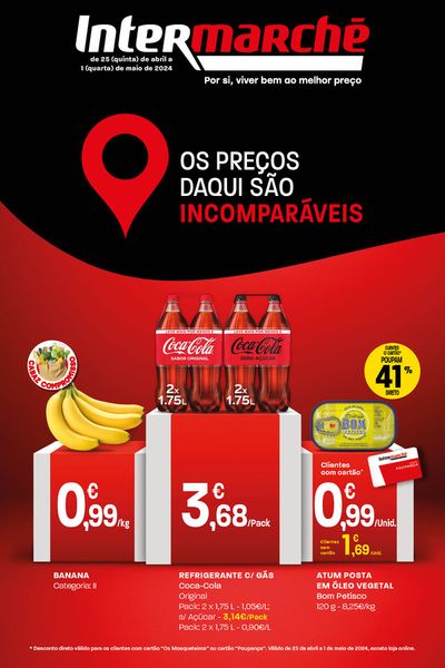 Promoções de Supermercados em Almancil | Por si, viver bem ao melhor preço de Intermarché | 25/04/2024 - 01/05/2024