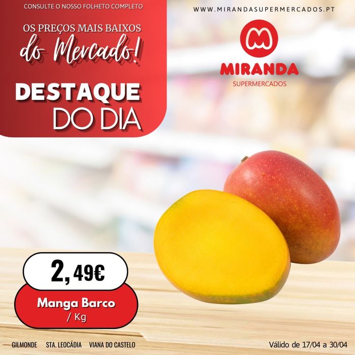 Catálogo Miranda Supermercados em Santa Leocádia de Briteiros | Coxas frango | 23/04/2024 - 30/04/2024