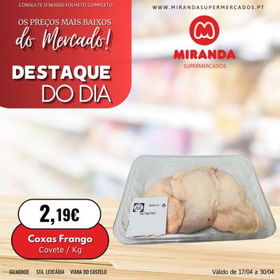 Catálogo Miranda Supermercados em Braga | Coxas frango | 23/04/2024 - 30/04/2024