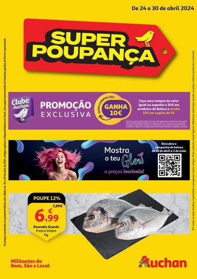 Promoções de Supermercados em Quinta do Conde | Super Poupança de Auchan | 24/04/2024 - 30/04/2024