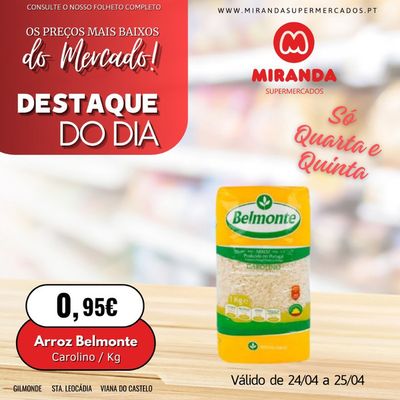 Catálogo Miranda Supermercados em Braga | Arroz Belmonte | 24/04/2024 - 25/04/2024