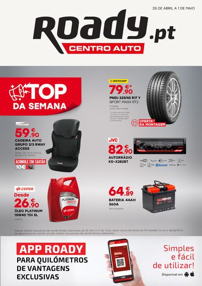 Promoções de Carros, Motos e Peças em Algueirão-Mem Martins | Catálogo Roady ! de Roady | 25/04/2024 - 01/05/2024